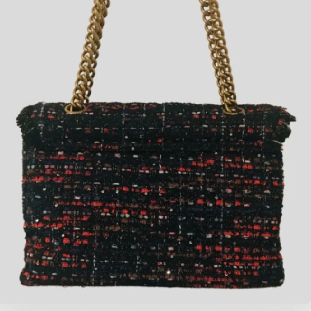 NWT KURT GEIGER LONDON Large Kensington Tweed Shoulder Bag - Picture 6 of 15